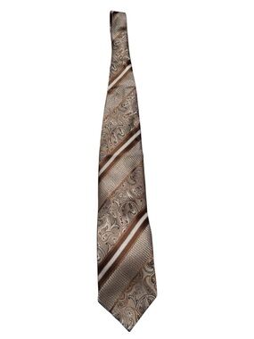 Bruno Conte Men’s Silk Necktie Geometric Paisley Dress Tie